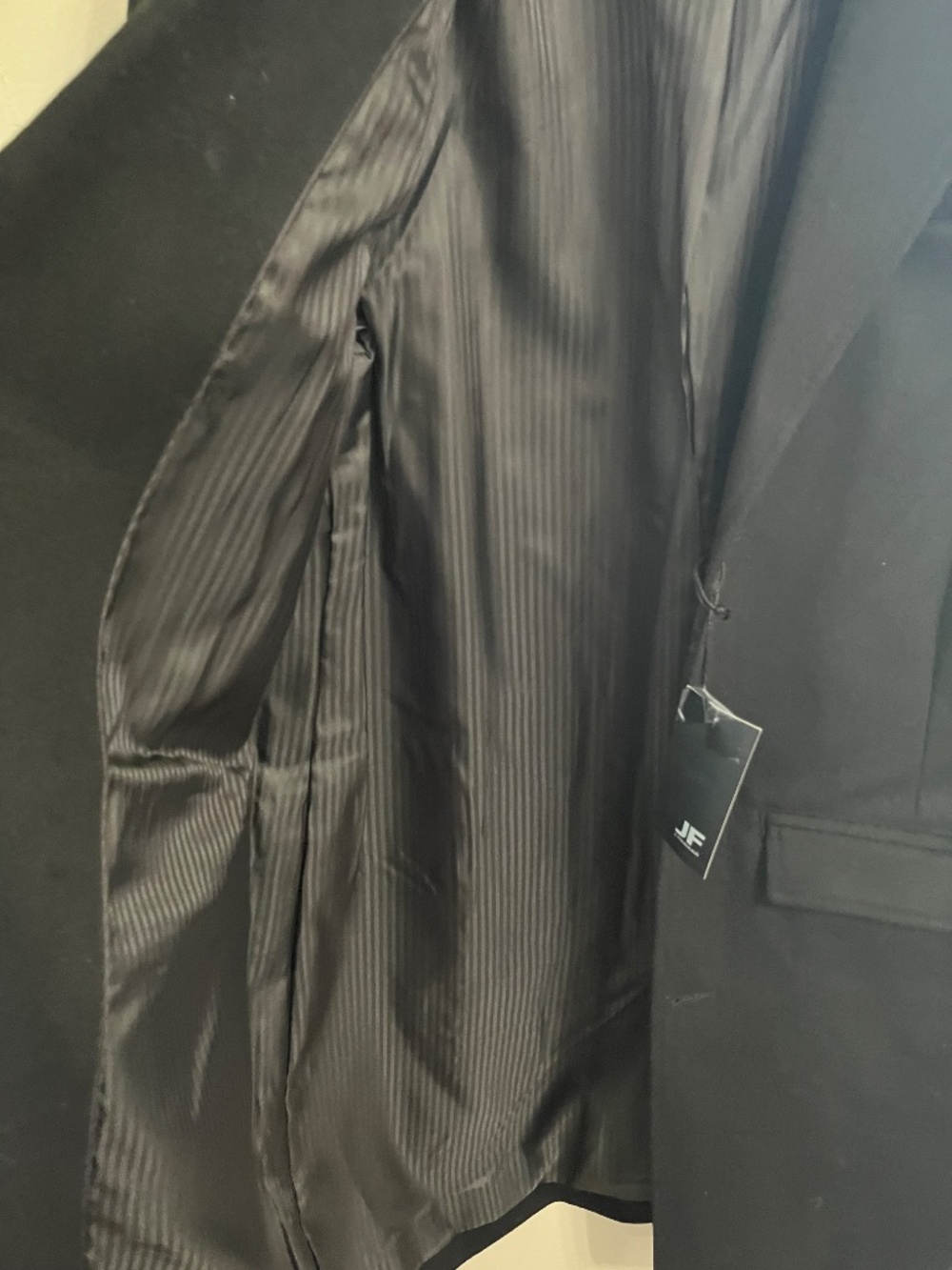 J. Ferrar Mens Black Water Resistant Midweight Trench Coat size medium - Picture 5 of 9